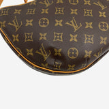 MONOGRAM CANVAS CROISSANT MM