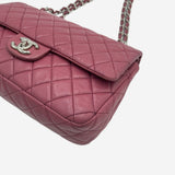 ROSE FONCE CLASSIC DOUBLE FLAP MEDIUM