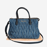 Denim 2-way handbag