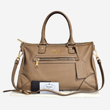 Beige 2-way handbag