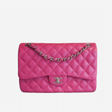 LARGE PINK CLASSIC DOUBLE FLAP