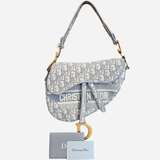 Oblique Jacquard saddle bag