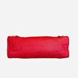 rød metalic edge City bag