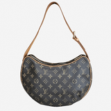 MONOGRAM CANVAS CROISSANT MM