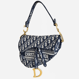 Oblique Jacquard saddle bag