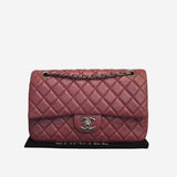 Rose Fonce CLASSIC DOUBLE FLAP MEDIUM
