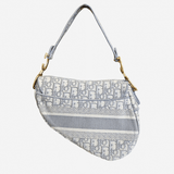 Oblique Jacquard saddle bag