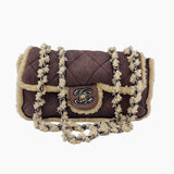 shearling single flap bag medium taske fra brand: CHANEL - We Do Vintage