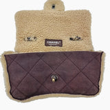 shearling single flap bag medium taske fra brand: CHANEL - We Do Vintage