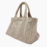 BEIGE CANAPA TOTE MEDIUM taske fra brand: PRADA - We Do Vintage