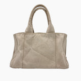 BEIGE CANAPA TOTE MEDIUM taske fra brand: PRADA - We Do Vintage