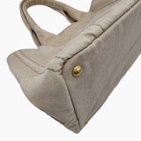 BEIGE CANAPA TOTE MEDIUM taske fra brand: PRADA - We Do Vintage