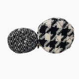 Tweed Shearling circle bag taske fra brand: CHANEL - We Do Vintage