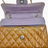 ORANGE PATENT CLASSIC FLAP SMALL taske fra brand: CHANEL - We Do Vintage