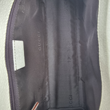 beige canvas jackie taske fra brand: GUCCI - We Do Vintage