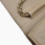 VINTAGE BEIGE FULL FLAP BAG taske fra brand: CHANEL - We Do Vintage