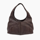 MEDIUM MØRKEBRUN INTRECCIATO HOBO taske fra brand: BOTTEGA VENETA - We Do Vintage