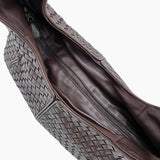 MEDIUM MØRKEBRUN INTRECCIATO HOBO taske fra brand: BOTTEGA VENETA - We Do Vintage