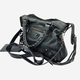 TOWN GRÅ/GRØN taske fra brand: BALENCIAGA - We Do Vintage