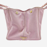 LYSERØD CANAPA TOTE LARGE taske fra brand: PRADA - We Do Vintage