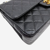 SORT CAVIAR MEDIUM CLASSIC DOUBLE FLAP taske fra brand: CHANEL - We Do Vintage