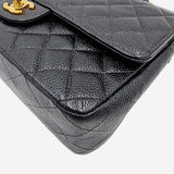 SORT CAVIAR MEDIUM CLASSIC DOUBLE FLAP taske fra brand: CHANEL - We Do Vintage