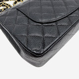 SORT CAVIAR MEDIUM CLASSIC DOUBLE FLAP taske fra brand: CHANEL - We Do Vintage