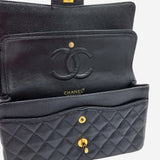 SORT CAVIAR MEDIUM CLASSIC DOUBLE FLAP taske fra brand: CHANEL - We Do Vintage