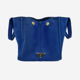 BLÅ CANAPA TOTE MEDIUM taske fra brand: PRADA - We Do Vintage