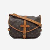 MONOGRAM CANVAS SAUMUR 30 taske fra brand: LOUIS VUITTON - We Do Vintage