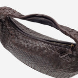 MEDIUM MØRKEBRUN CLASSIC VENETA HOBO taske fra brand: BOTTEGA VENETA - We Do Vintage