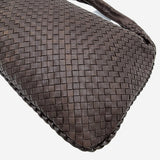 LARGE MØRKEBRUN CLASSIC VENETA HOBO taske fra brand: BOTTEGA VENETA - We Do Vintage
