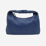 LARGE BLÅ CLASSIC VENETA HOBO taske fra brand: BOTTEGA VENETA - We Do Vintage
