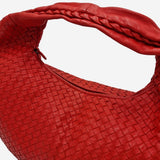 EKSTRA LARGE RØD BELLY HOBO taske fra brand: BOTTEGA VENETA - We Do Vintage