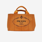 ORANGE CANAPA TOTE SMALL taske fra brand: PRADA - We Do Vintage