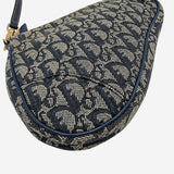 SORT JACQUARD CANVAS SADDLE taske fra brand: DIOR - We Do Vintage