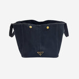 SORT CANAPA TOTE LARGE taske fra brand: PRADA - We Do Vintage