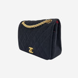 VINTAGE JERSEY FULL FLAP reissue chain taske fra brand: CHANEL - We Do Vintage