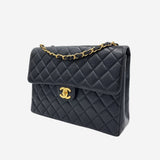 vintage jumbo single classic flap bag taske fra brand: CHANEL - We Do Vintage