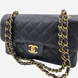CAVIAR SMALL CLASSIC DOUBLE FLAP taske fra brand: CHANEL - We Do Vintage