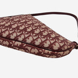 Bordeaux CANVAS SADDLE taske fra brand: DIOR - We Do Vintage