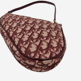 Bordeaux CANVAS SADDLE taske fra brand: DIOR - We Do Vintage