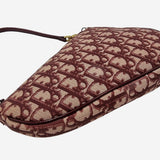 Bordeaux CANVAS SADDLE taske fra brand: DIOR - We Do Vintage