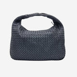 MEDIUM SORT/MØRKBLÅ CLASSIC VENETA HOBO taske fra brand: BOTTEGA VENETA - We Do Vintage