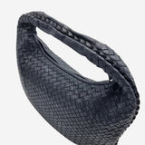 MEDIUM SORT/MØRKBLÅ CLASSIC VENETA HOBO taske fra brand: BOTTEGA VENETA - We Do Vintage