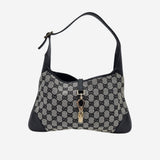 Sort/Grå CANVAS JACKIE taske fra brand: GUCCI - We Do Vintage