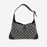 Sort/Grå CANVAS JACKIE taske fra brand: GUCCI - We Do Vintage