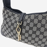 Sort/Grå CANVAS JACKIE taske fra brand: GUCCI - We Do Vintage