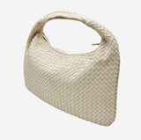 LARGE RÅHVID CLASSIC VENETA HOBO taske fra brand: BOTTEGA VENETA - We Do Vintage