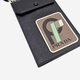 Saffiano race logo phonebag